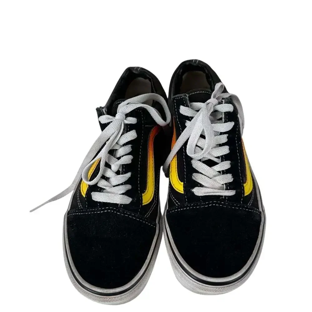Vans Old Skool Black Sunset Stripe Sneakers Mens 5.5 Womens 7 Skate